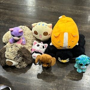 Ty Blue and Green Spotted Plush Leopard